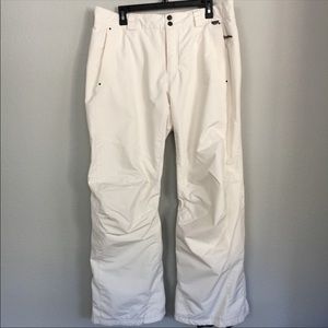 Columbia omnitech ski snowboard pants white XL